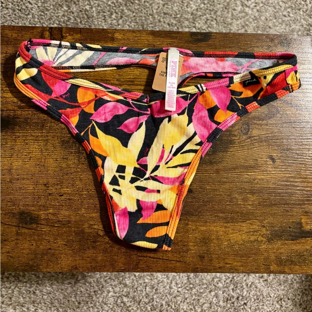 NEW Tropical Print Thong Style Panties